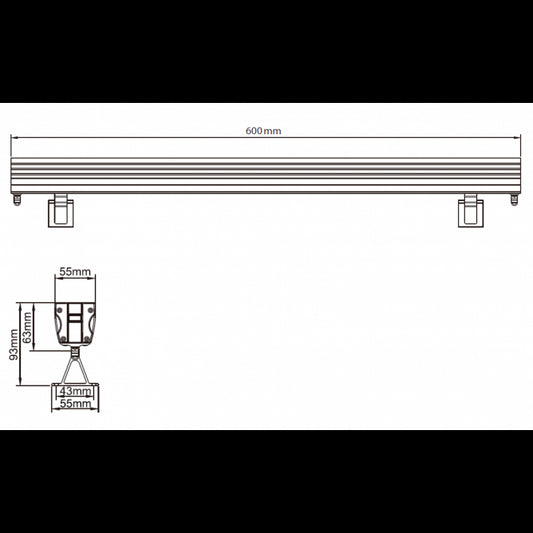 LED REFLEKTOR JM-078 36W RGBWW 4in1 3000K IP66 24V
