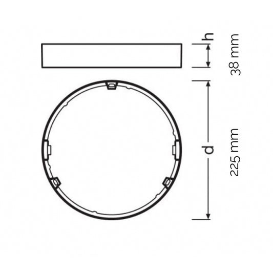LEDVANCE LED PANEL FRAME DN210