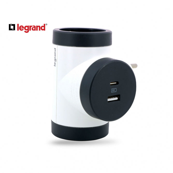 LG 694522 ADAPTER ROTIRAJUCI 2X2P+E 1XUSB-C (BELA/T.SIVA)