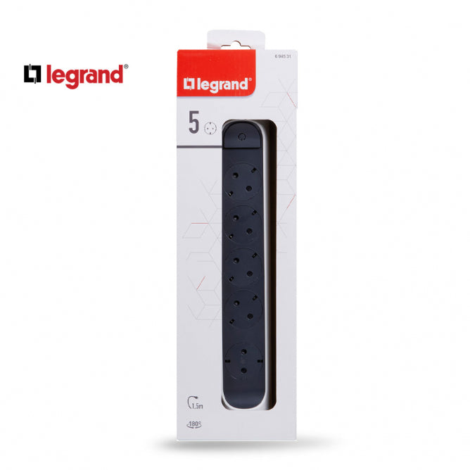 LG 694531 PRODUZNI BLOK 5X2P+E 1.5M (BELA/T.SIVA)