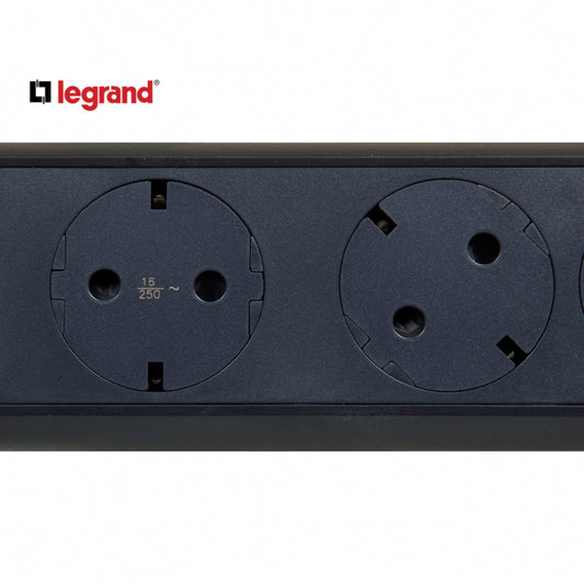 LG 694532 PRODUZNI BLOK 5X2P+E 1.5M (CRNA/T.SIVA)