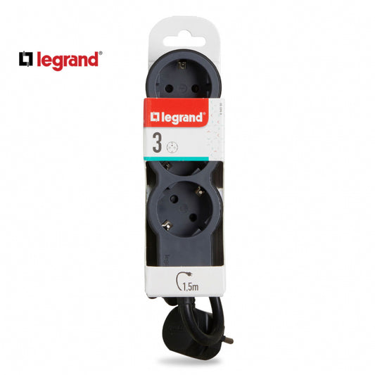 LG 694550 PRODUZNI BLOK 3X2P+E 1.5M (CRNA/T.SIVA)