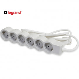 LG 694557 PRODUZNI BLOK 6X2P+E 1.5M (BELA/S.SIVA)