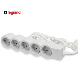 LG 694571 PRODUZNI BLOK 5X2P+E 5M (BELA/S.SIVA)