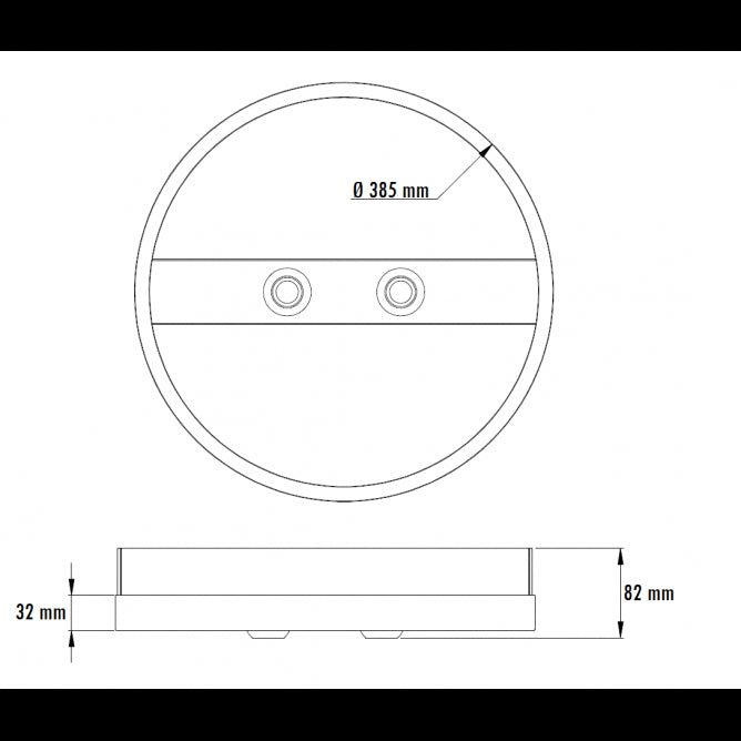 LUNA 233 PLAFONSKA SVETILJKA 29W 3000K SIVA/ZLATO