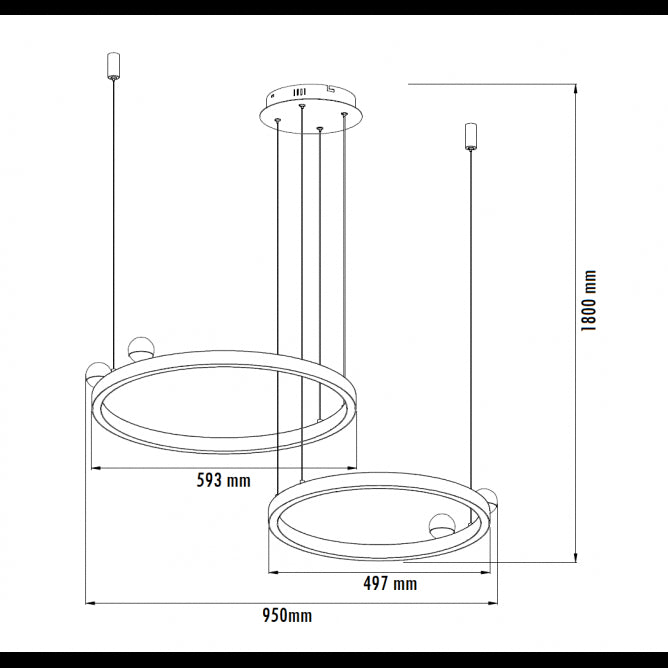 LUNA 234 LUSTER 78W 3000K SIVA/ZLATO