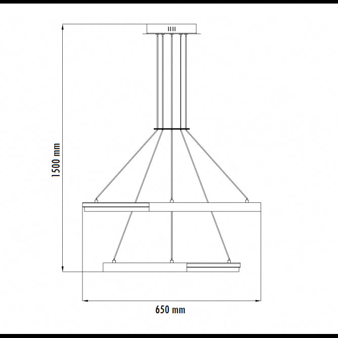 LUNA 236 LUSTER 61W 3000/4000/5700K ZLATO