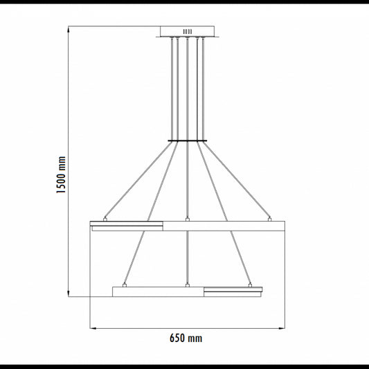LUNA 236 LUSTER 61W 3000/4000/5700K ZLATO