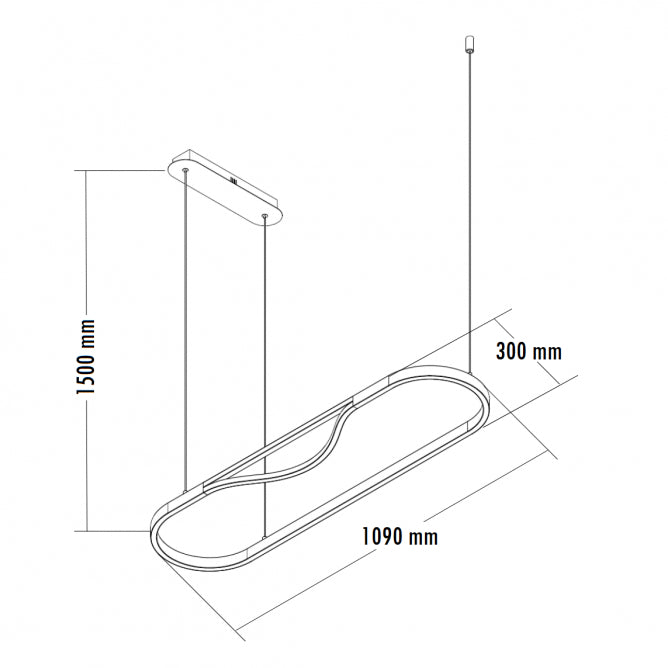LUNA 237 LUSTER 49W 3000/4000/5700K TAUPE