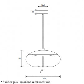 LUNA 302 VISILICA 5W 3000K