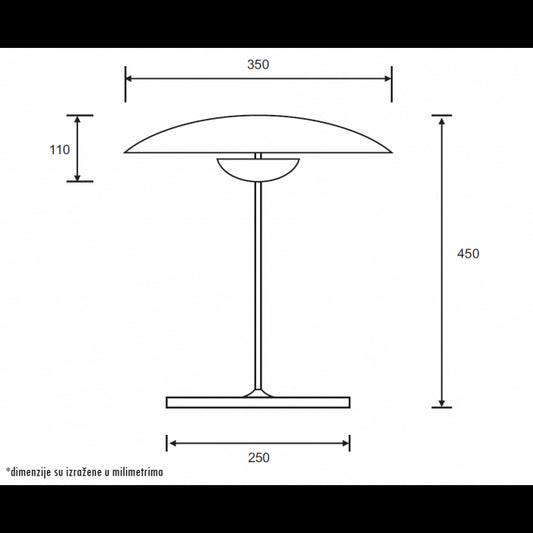 LUNA 304 STONA LAMPA 12W 3000K