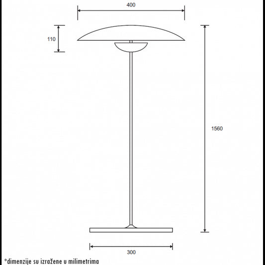 LUNA 305 PODNA LAMPA 13W 3000K