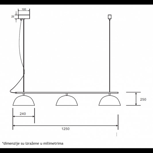LUNA 307 VISILICA 3*E27