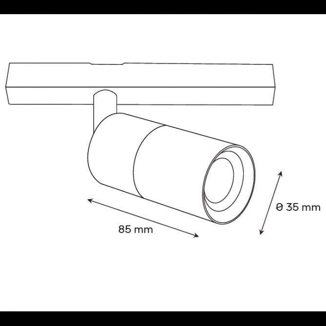 MAGNETIC REFLEKTOR LED11-5W 3000K 24° 48V DC