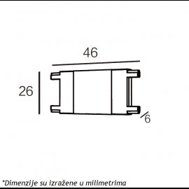 MAGNETIC SLIM KONEKTOR I BELI (26-A-I)
