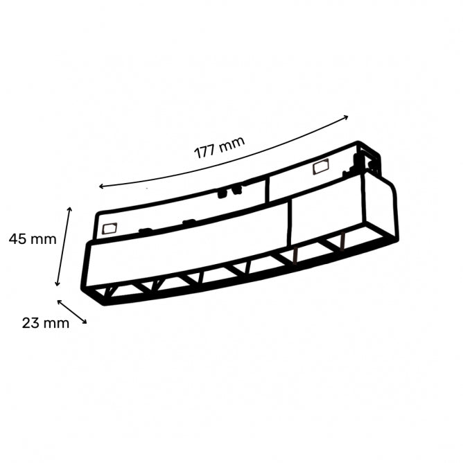 MAGNETIC SVETILJKA GS1000 7W 3000K 36° 48V DC CRNA (R1000)