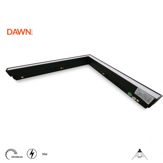 MAGNETIC SVETILJKA LED01-L 18W 3000K 120° 48V DC CRNA NEW