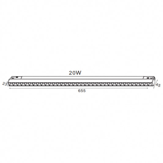 MAGNETIC SVETILJKA LED02-20W 4000K 30° 48V DC CRNA