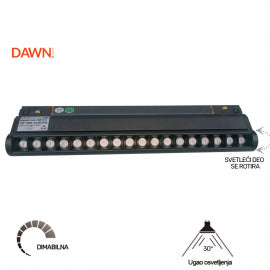 MAGNETIC SVETILJKA LED14-15W 3000K 30° 48V DC CRNA