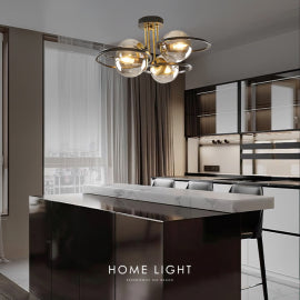 NALAN 19064 LUSTER 4*E27 CRNA/MESING