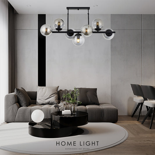 NOVAK 23077 LUSTER 7*E27 CRNA