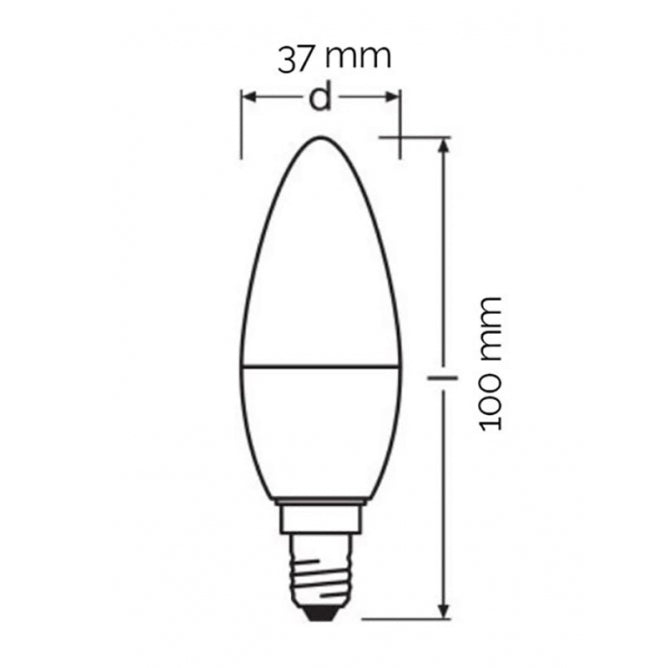 OSRAM LED SIJALICA E14 B 4.9W/840 VALUE FR40