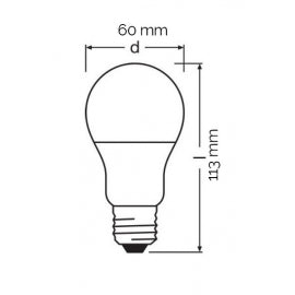 OSRAM LED SIJALICA E27 A  8.5W/840 VALUE FR60