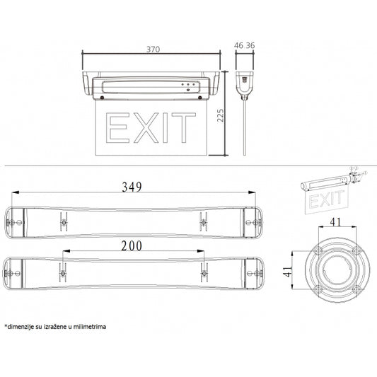 PANIK SVETILJKA NADGRADNA LE2912 LED