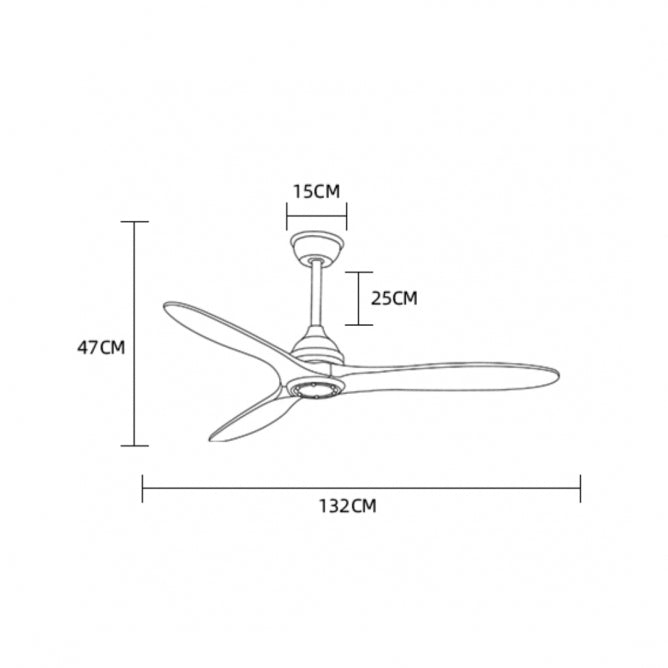 PLAFONSKI VENTILATOR C193B DRVO