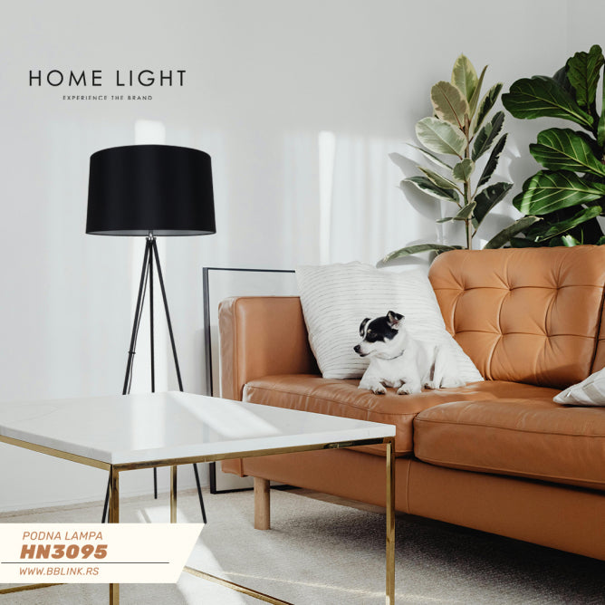 PODNA LAMPA HN3095 1*E27 CRNA