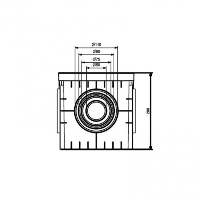 PODNA PVC KUTIJA 20X20 MD9140