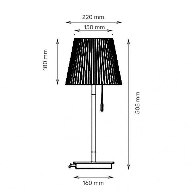 RL STONA LAMPA HN2432B-B/WH MATT BLACK + WHITE