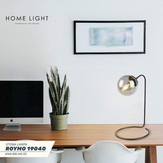 ROYMO 19040 STONA LAMPA 1*E27 CRNA