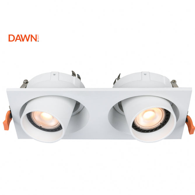 ROZETNA 718 2*GU10 BELA