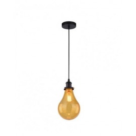 RUSTIK 118 VISILICA 1*E27 BLACK/YELLOW GLASS