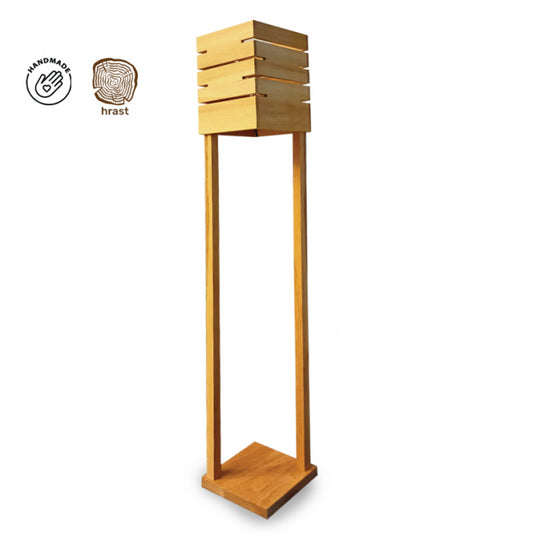 RUSTIK 144 PODNA LAMPA 1XE27 HRAST