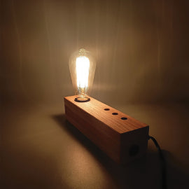 RUSTIK 146 STONA LAMPA 1XE27 HRAST