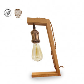 RUSTIK 148 STONA LAMPA 1XE27 HRAST