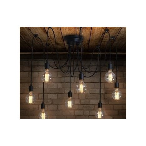 RUSTIK 25 MO-006 10*E27 BLACK