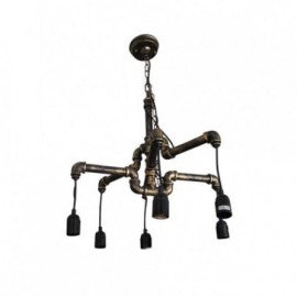 RUSTIK 31 LUSTER P0010-6 6*E27 cupreous