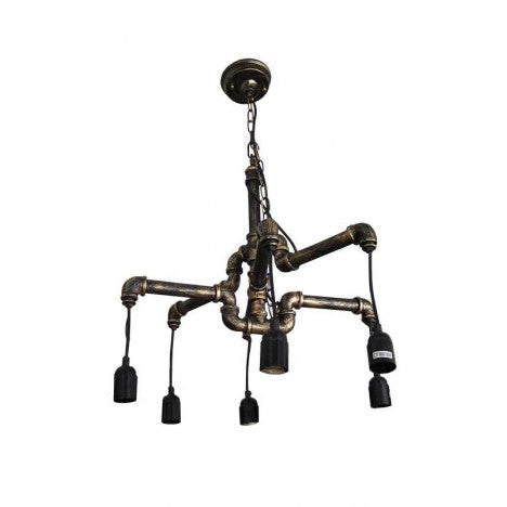 RUSTIK 31 LUSTER P0010-6 6*E27 cupreous