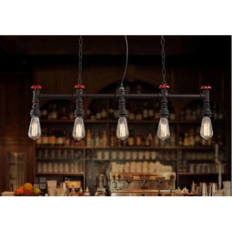 RUSTIK 37 LUSTER P0048-5A 5*E27 rust