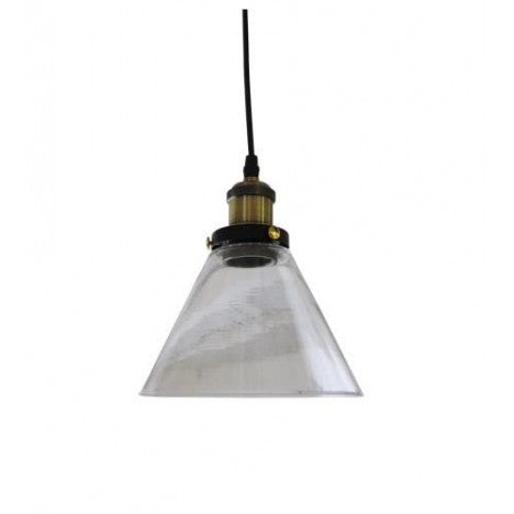 RUSTIK 84 VISLICA 1*E27 GOLD/CLEAR GLASS