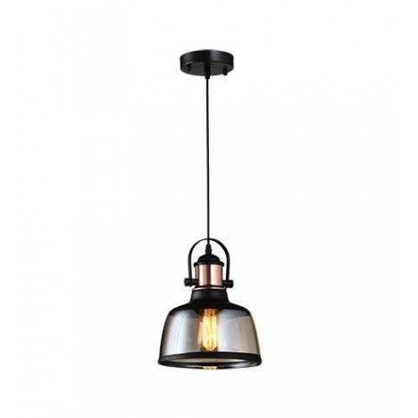 RUSTIK 93 VISILICA 1*E27 BLACK/COPER/COGNAC GLASS