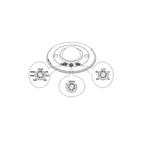 SENZOR SAMOSTALNI ST05H 360C IP20 BELI