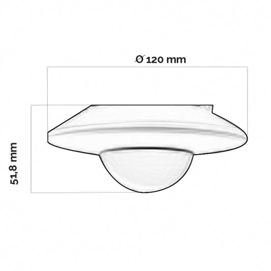 SENZOR SAMOSTALNI ST05K 360C IP20 CRNI
