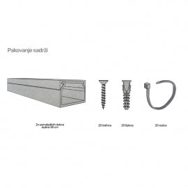 SET PVC KANALICA SAMOLEPLJIVA 8M (315in)