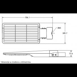 SOLARNA LED ULICNA SVETILJKA A02 40W