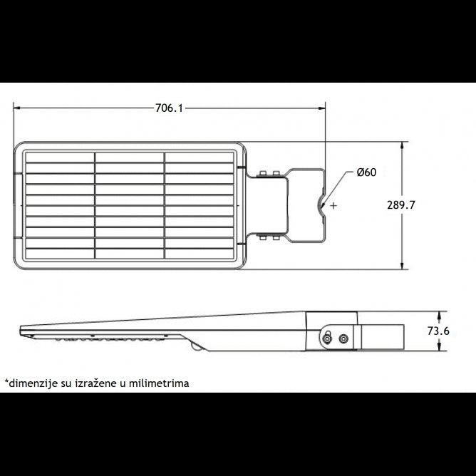 SOLARNA LED ULICNA SVETILJKA A02 40W