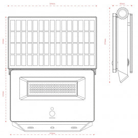 SOLARNI REFLEKTOR TONIK-B 1800lm CCT IP65